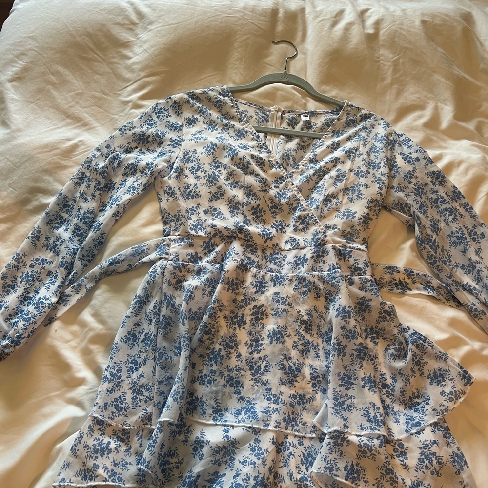 Blue Floral romper